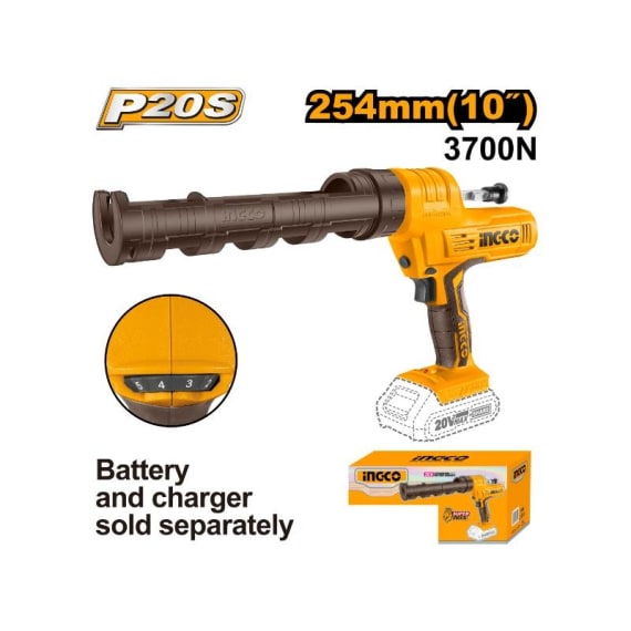 ingco 20v ps c l caulking gun 20v picture 1