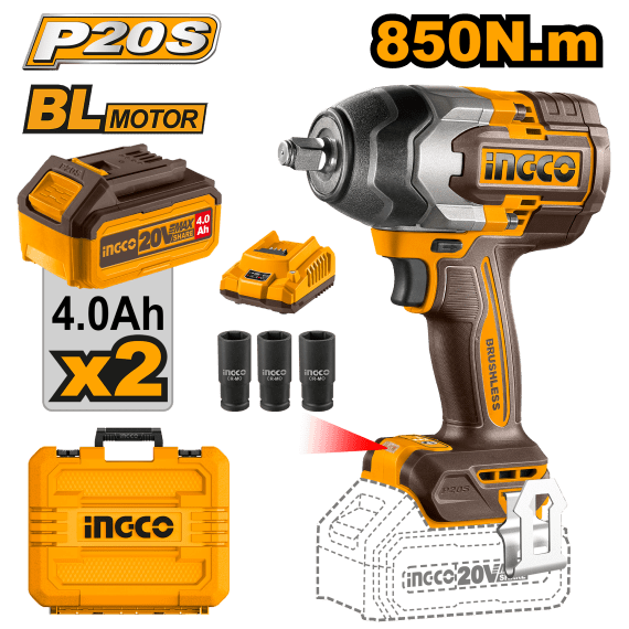 ingco 20vps c l wrench 850nm imp b l kit picture 1