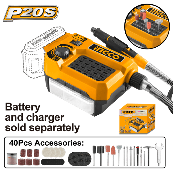 ingco 20v ps c l mini grinder 20v picture 1