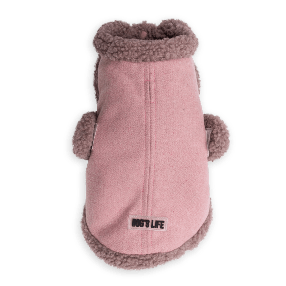 dog s life woolcoat sherpa pink picture 1