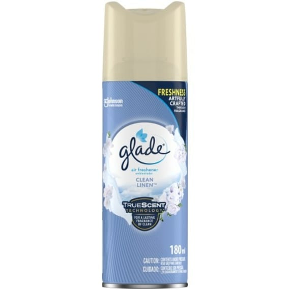 glade secr aerosol clean linen 180ml picture 1