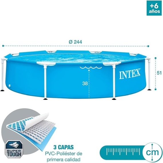 intex metal frame pool 2 44m x 51cm picture 2