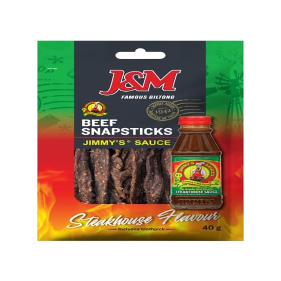 j m snapsticks jimmys sauce 40g picture 1