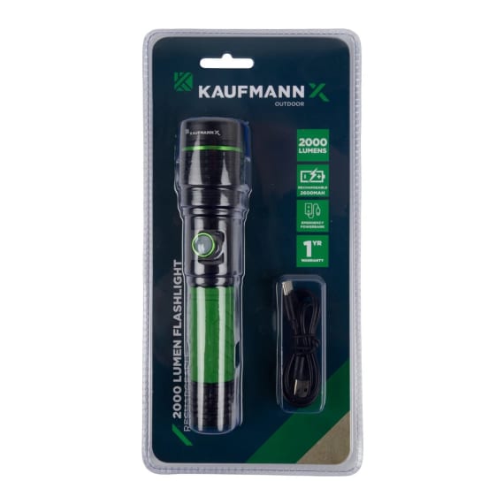 kaufmann 2000 lumen recharge flashlight 2 picture 2