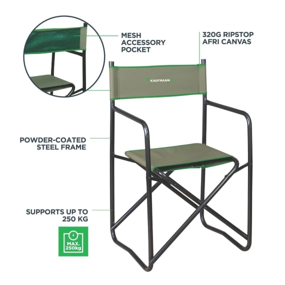 kaufmann canvas director chair h back picture 2