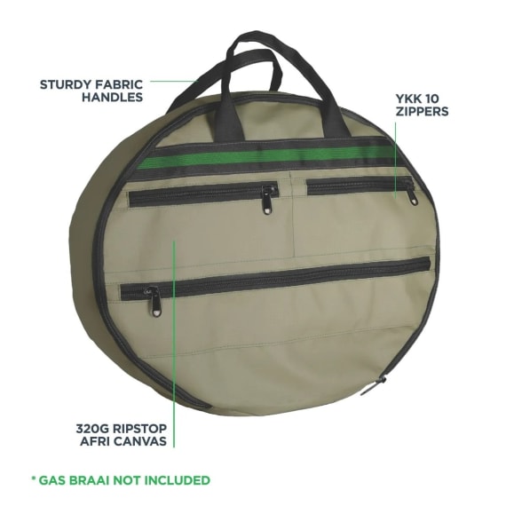 kaufmann x canvas gas braai cover w hndl picture 2