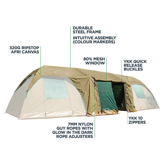 kaufmann x canvas tent dbl dome connectr picture 2