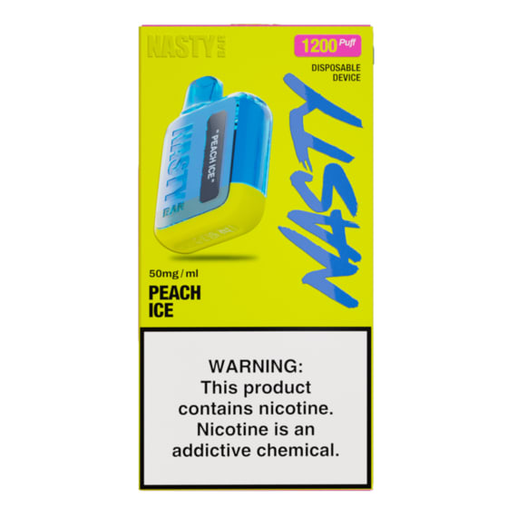 nasty ice peach vape 1200 puffs picture 1