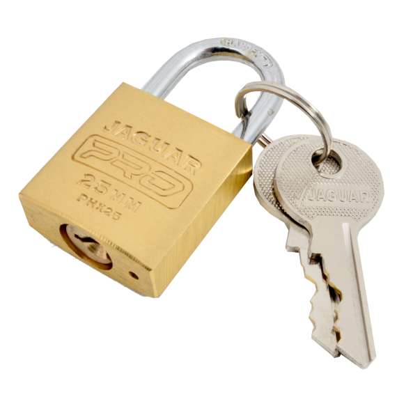 jaguar pro padlock brass picture 1