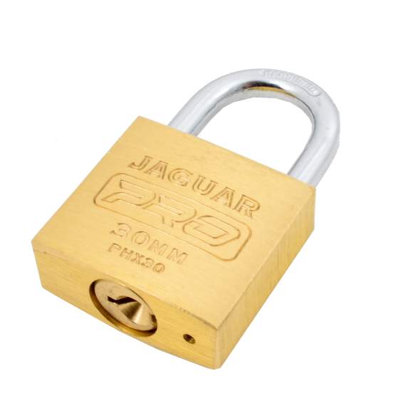 jaguar pro padlock brass picture 2