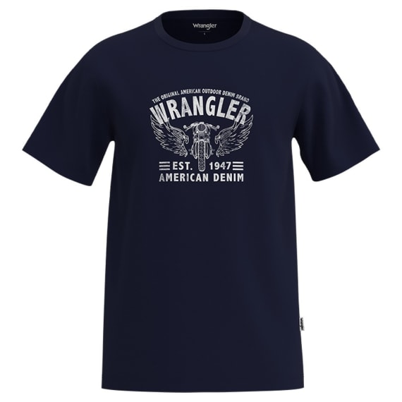 wrangler ride tee dark navy picture 1