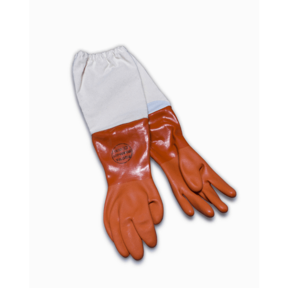 bb red rubber glove w gauntlet picture 1