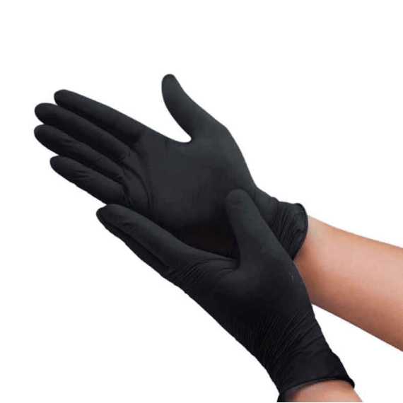 glove cw nitrile black exam per 100l picture 1