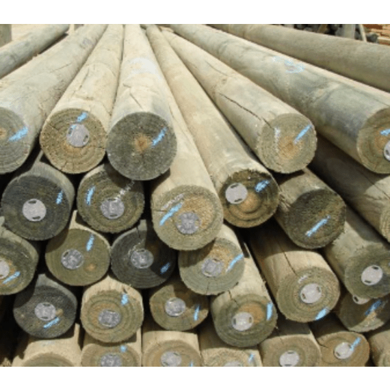 oh pole pine cca cylindric 4 2m x125s picture 1