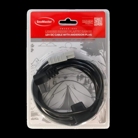 snomaster 12v dc cable anderson plug picture 1