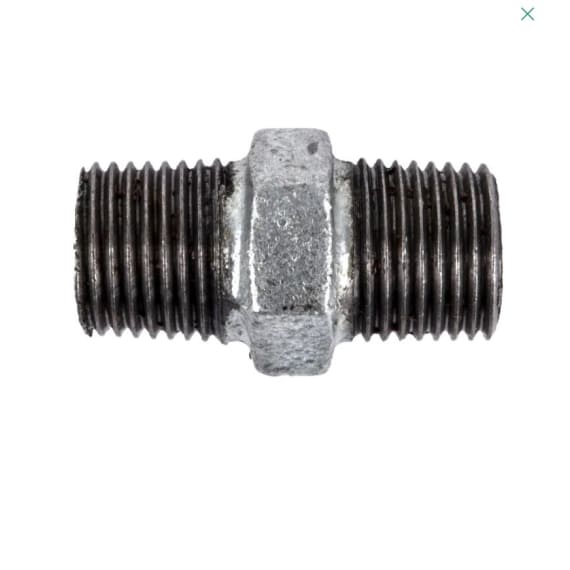k brand nipple galvanized hex picture 1