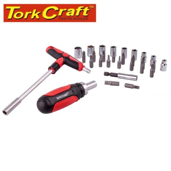 screwdriver ratchet 29pc t handle set picture 1