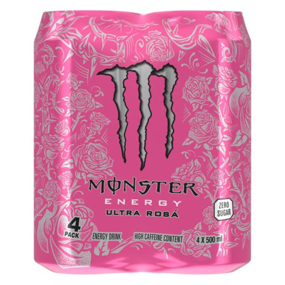 Monster Energy Drink Ultra Rosa 4x500ml | Agrimark