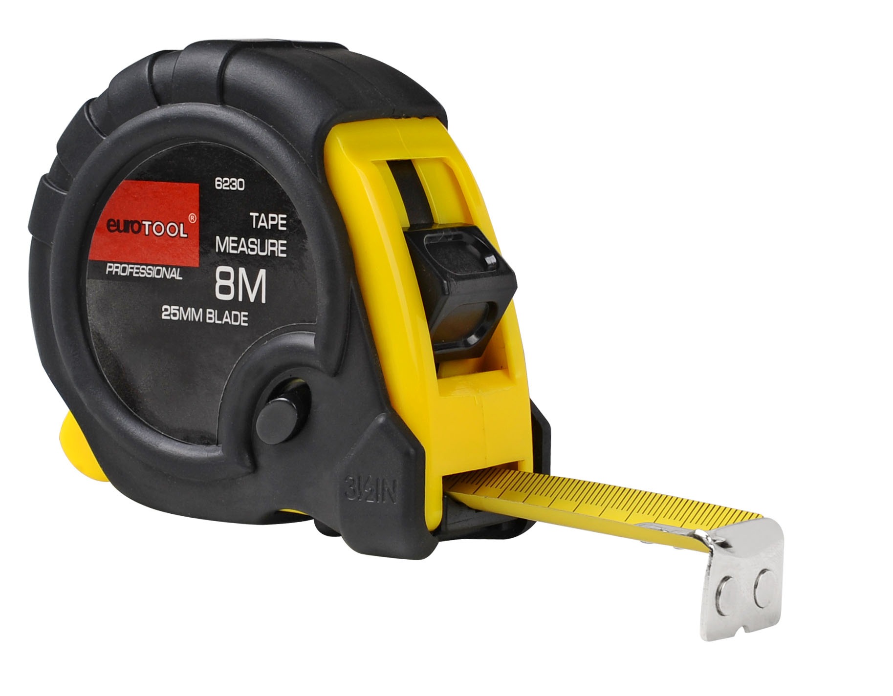 Champro Heavy-Duty Tape Measure - Dual Scale Feet & Meters With Easy Rewind