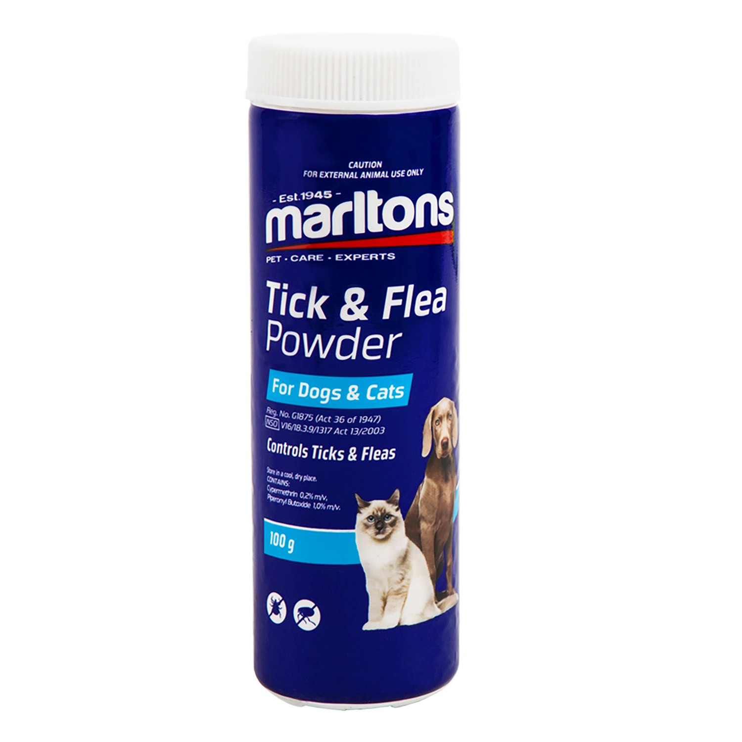 Marltons Tick & flea Powder For Cat & dog Agrimark
