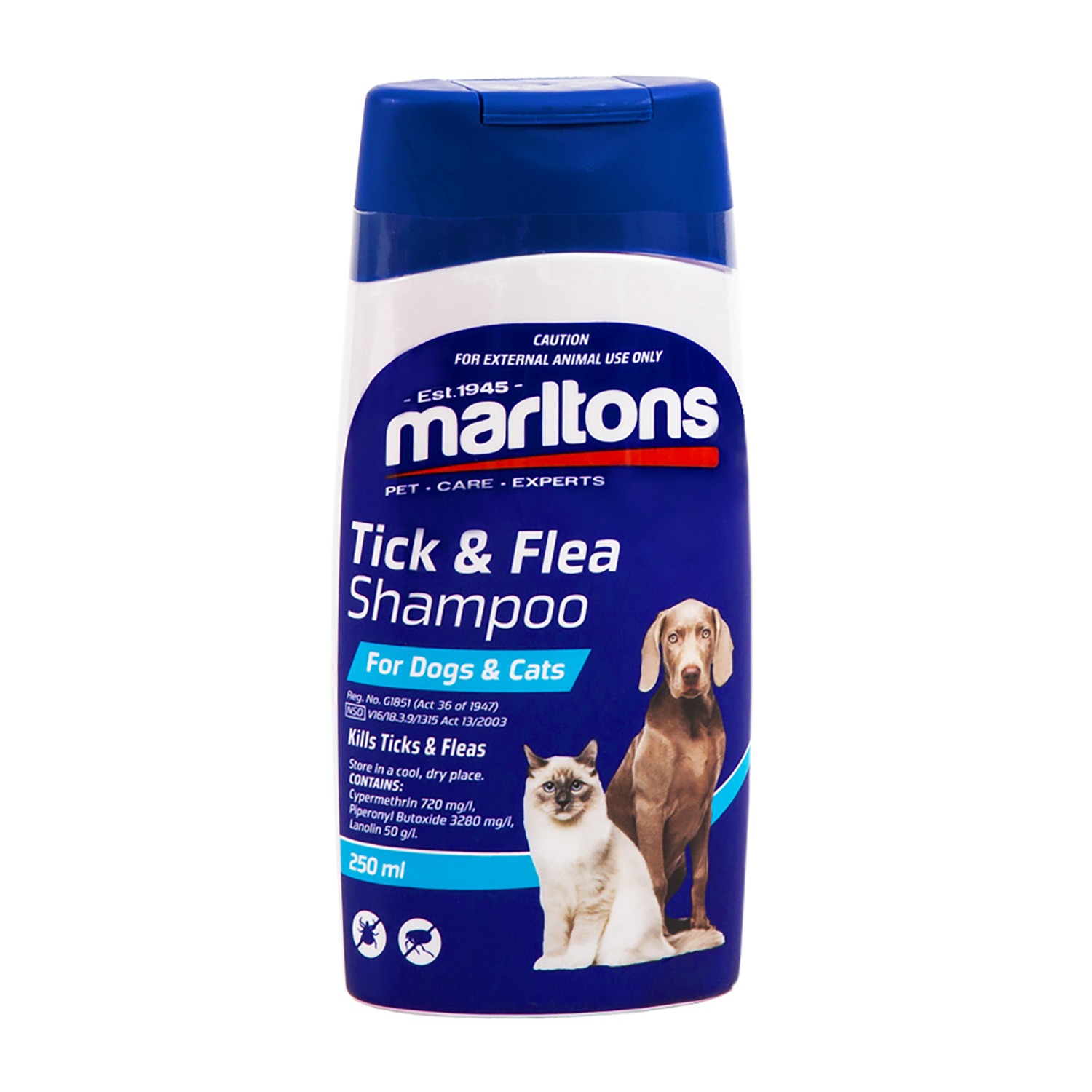 Marltons Tick & Flea Shampoo Dogs and Cats Agrimark
