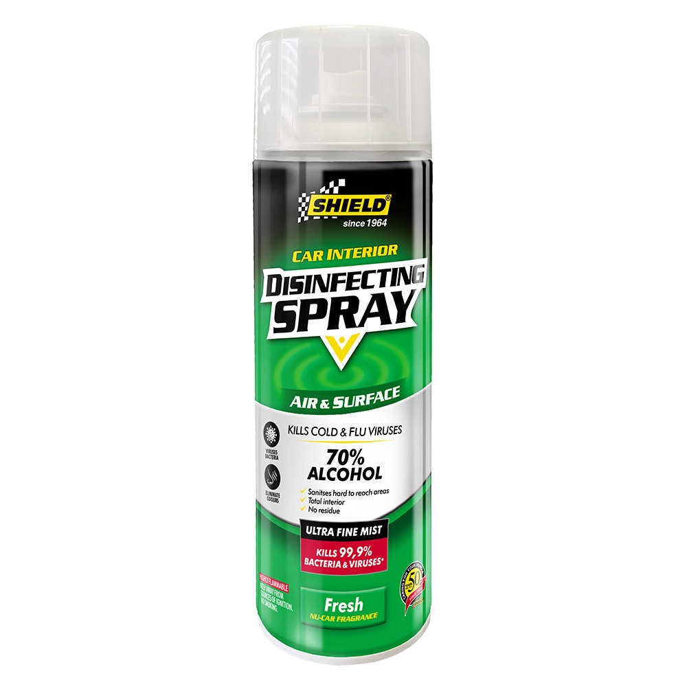 Shield Disinfecting Spray Car Int 500ml Agrimark