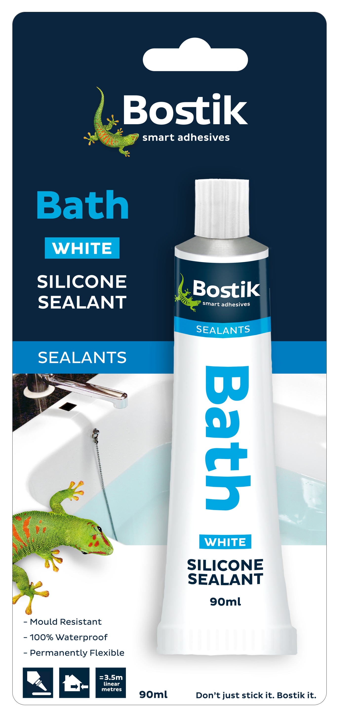 Bostik Bath Silicone 90ml Agrimark