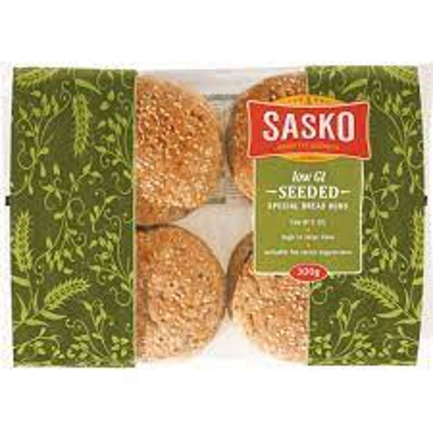 Sasko Low Gi Seeded Bun 4's Agrimark