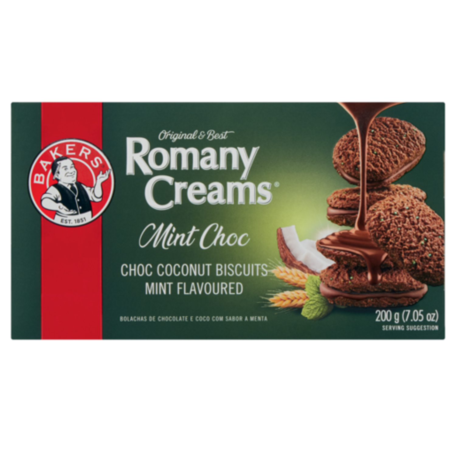 Bakers Romany Creams Mint Choc 200g Agrimark