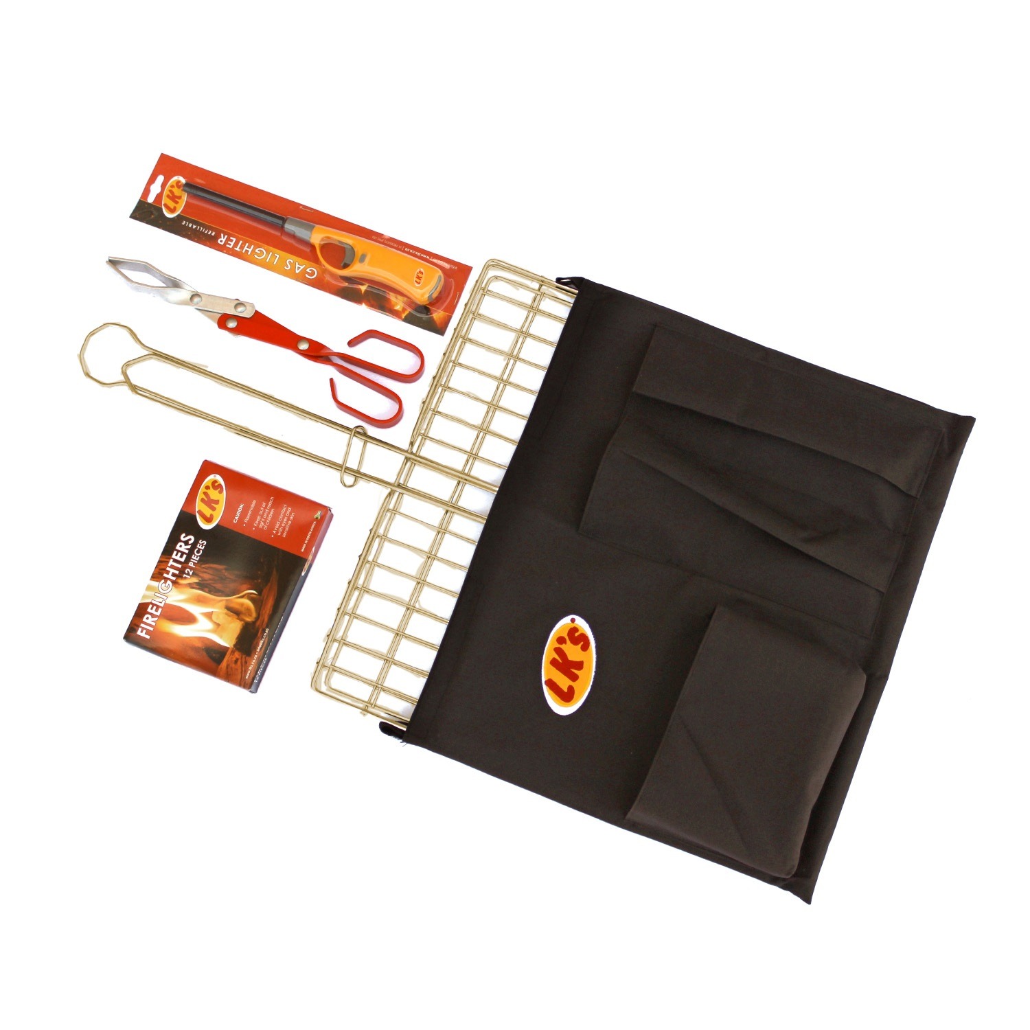 LK's Big Box Braai Grid In Bag with Accessories | Agrimark