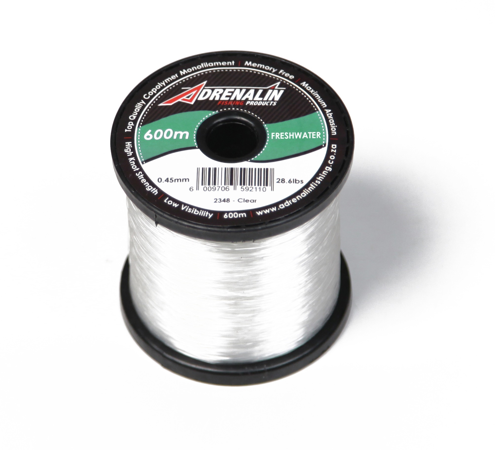 Adrenalin 0.25mm Clear Freshwater 600m Fish Line | Agrimark