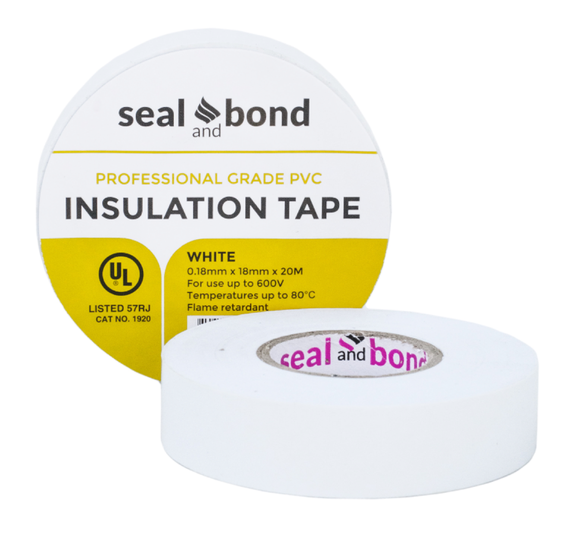 Seal & Bond Insulation Tape White 20m Agrimark
