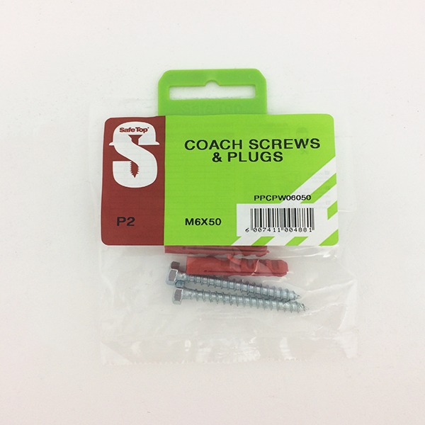 Safetop Coach Screw + Plug Agrimark