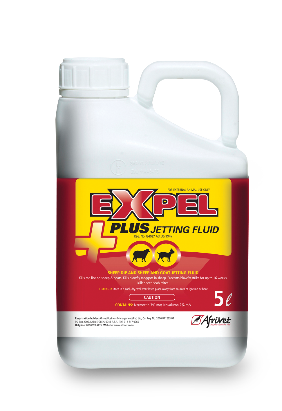 Afrivet Expel Plus Jetting Fluid 5L Agrimark