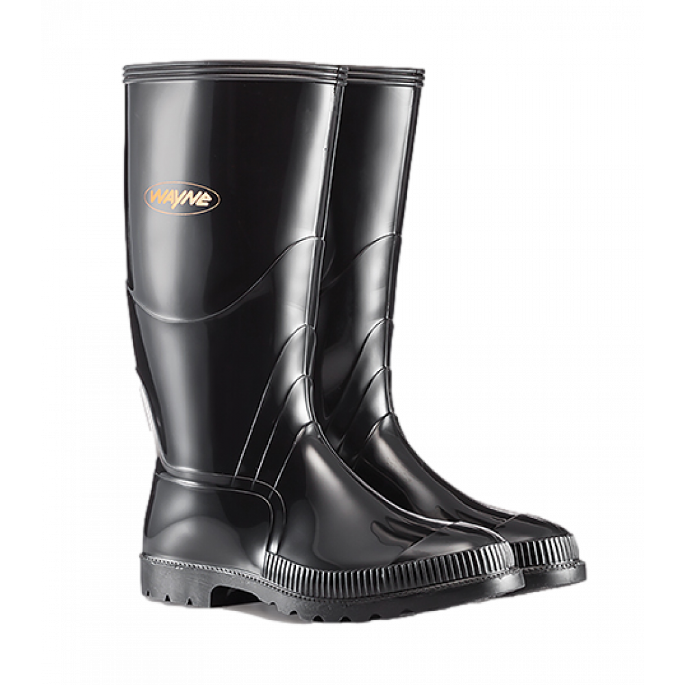 Wayne Gumboot Long Black Agrimark