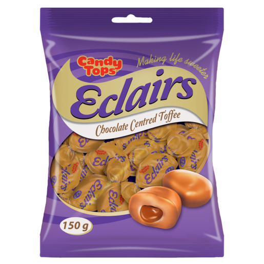 Candy Tops Eclairs Chocolate 150g Agrimark