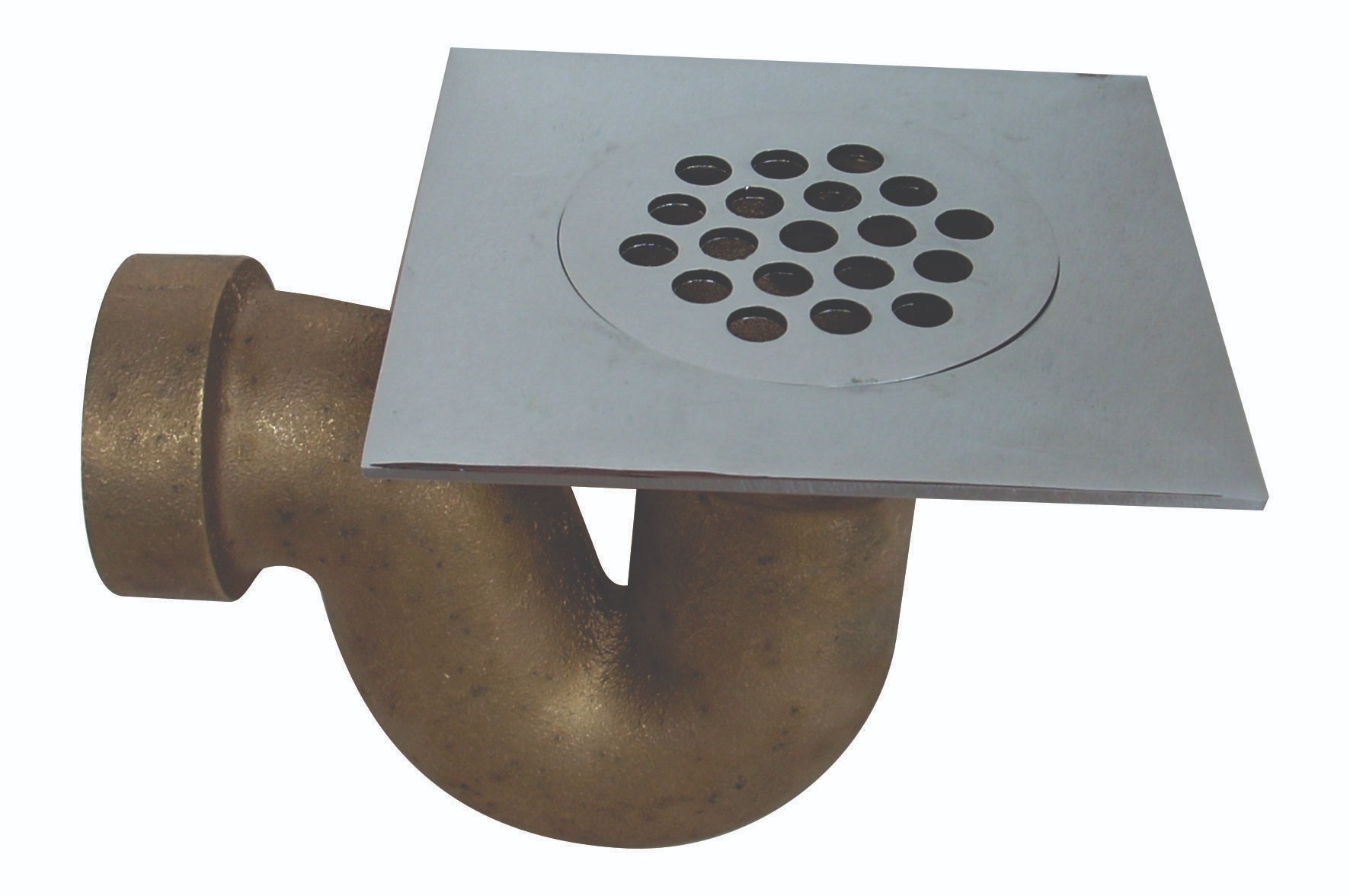 Shower Waste & Trap Brass Chrome plated Square Agrimark