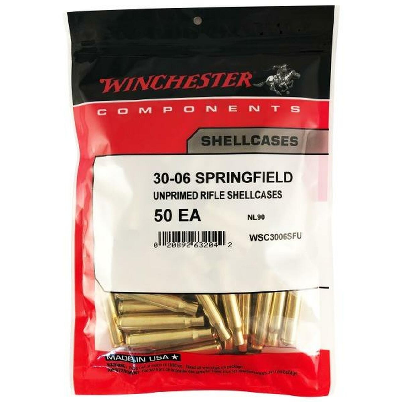 Winchester Unprimed 30-06 Springfield Brass (50) | 