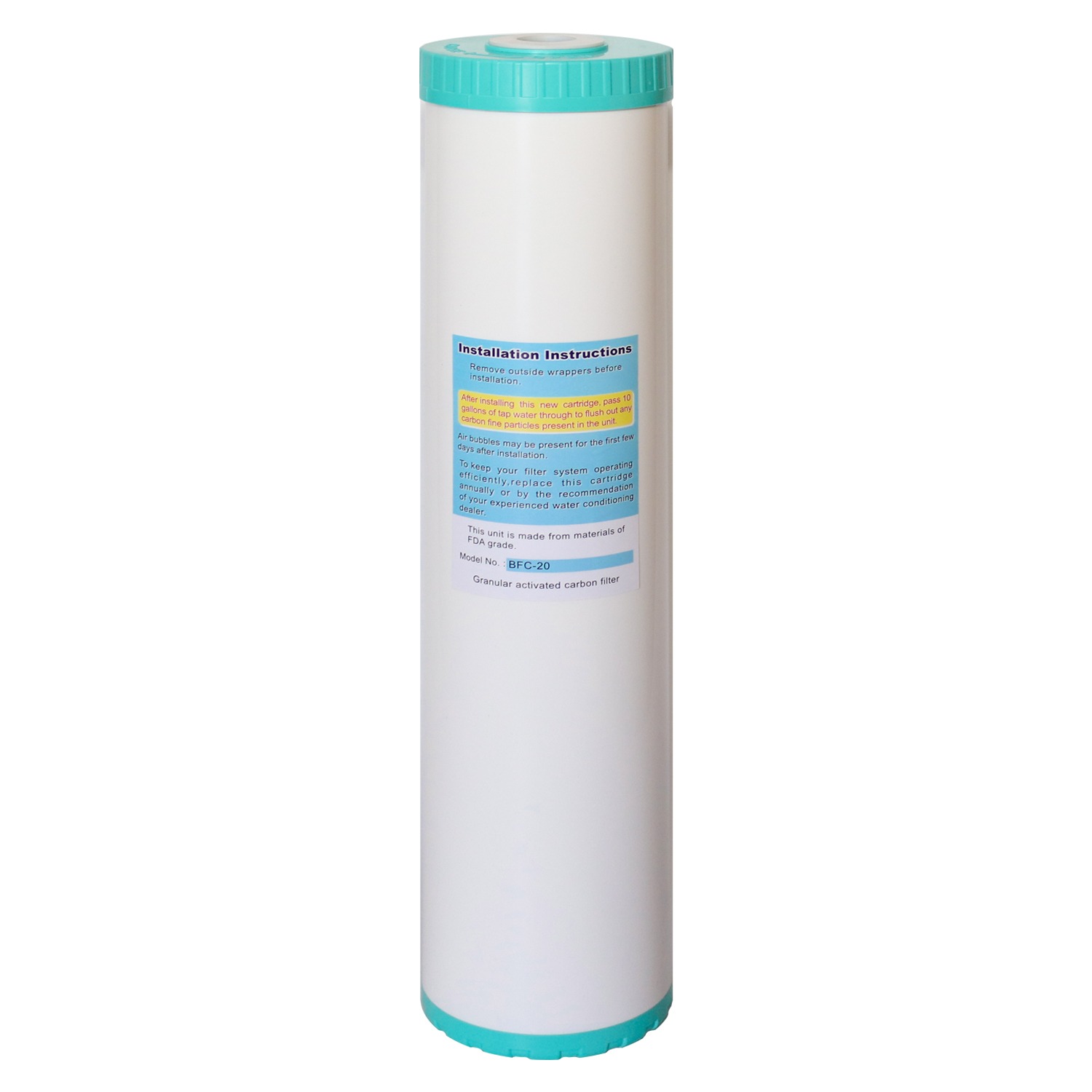 Water Purifier Cartridge 20" Activated Carbon Agrimark