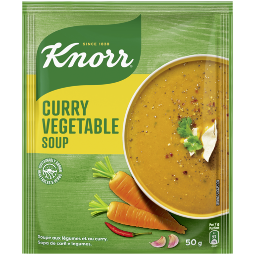 Knorr Soup Curry Vegetable 50g Agrimark