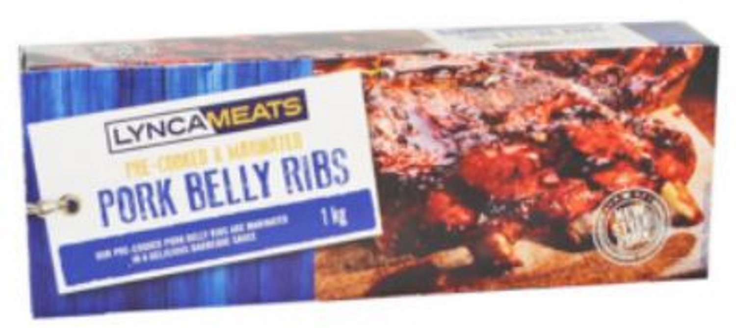 Lynca Meats Precooked Belly Ribs 1kg Agrimark
