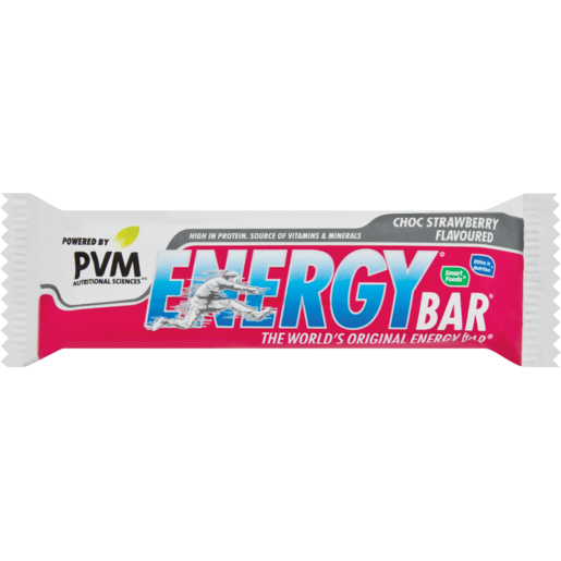 Pvm Energy Bar Choc Strawberry 45g Agrimark