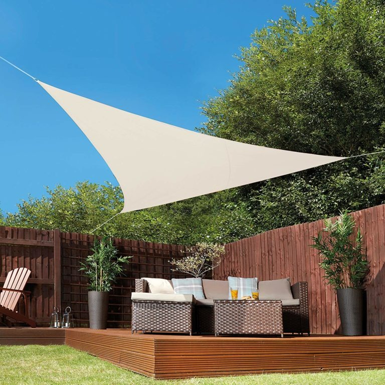 Kalahari Shade Sail Right Tri Sand 3.6m Agrimark