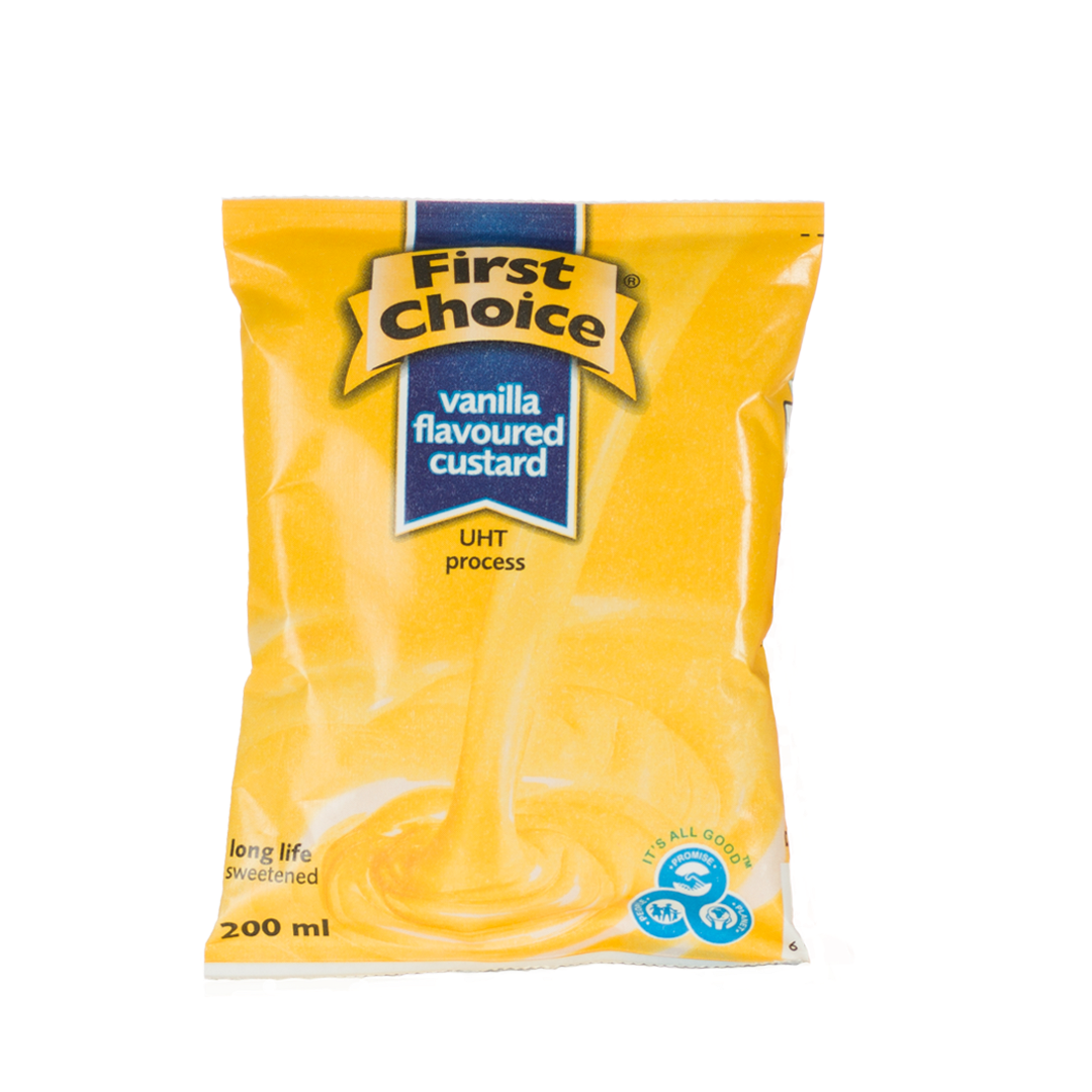 First Choice Uht Custard 200ml Agrimark