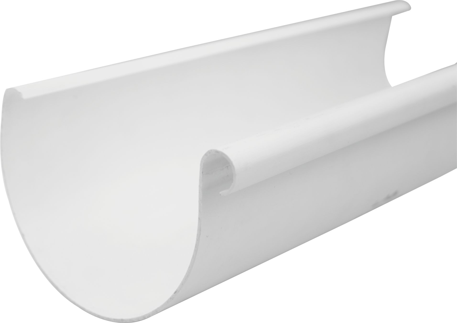Uni PVC Gutter half round pipe 4.5m Agrimark