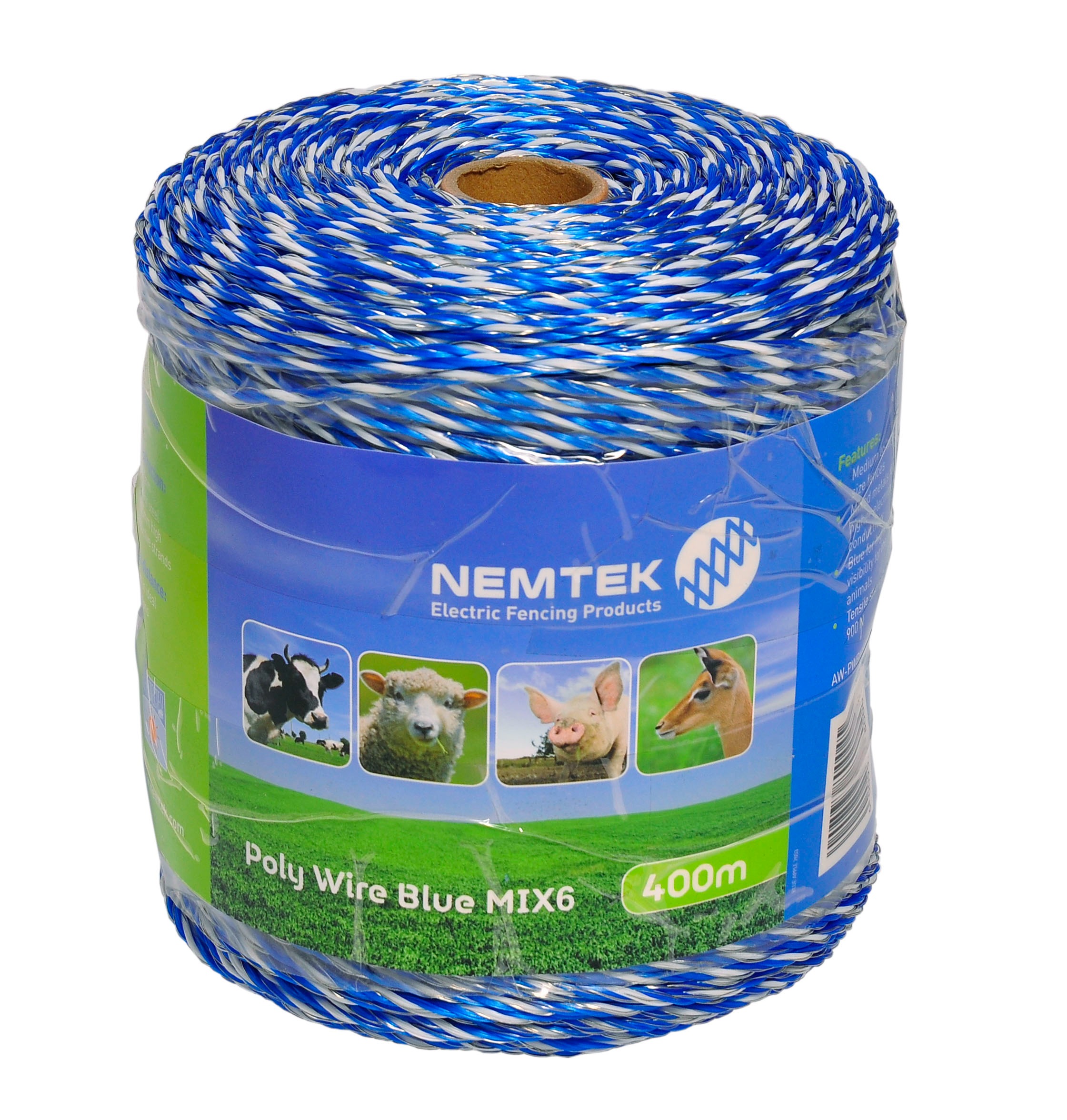 Nemtek Polywire Blue Mix 3mm X400m | Agrimark