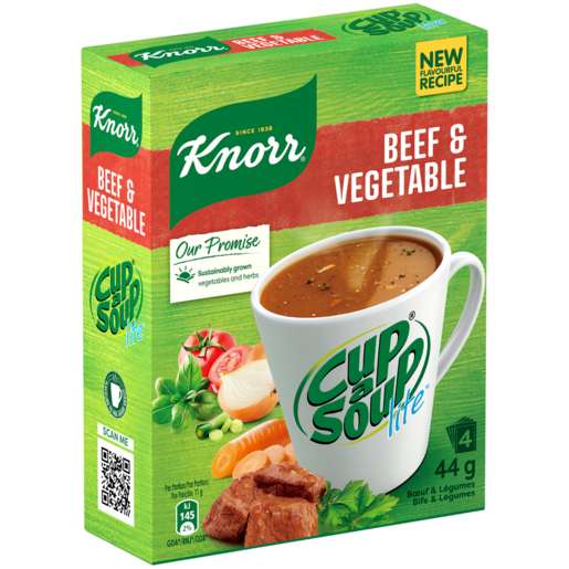 Knorr Cup A Soup Lte Beef Veg 4's Agrimark
