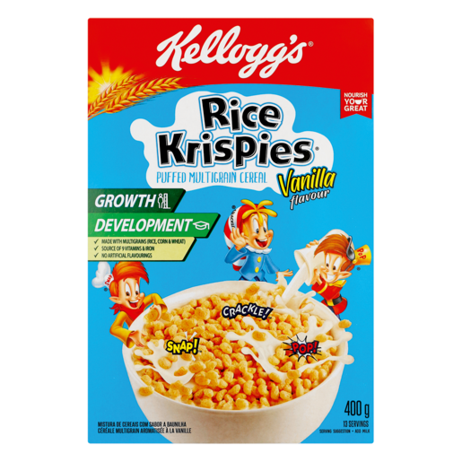 Kelloggs Rice Krispies Vanilla 400g | Agrimark