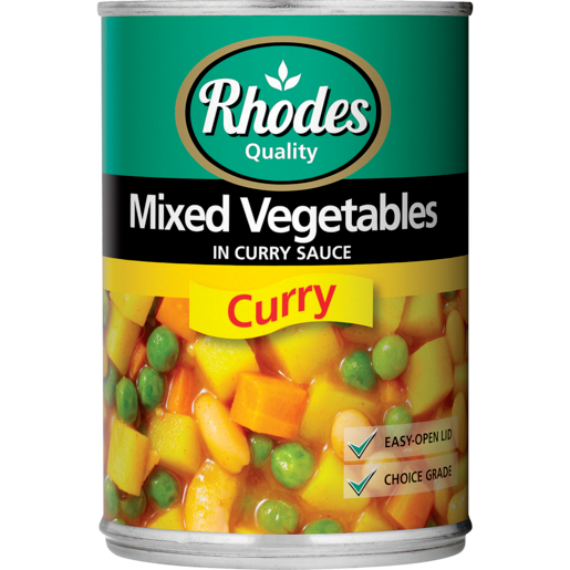 Rhodes Curried Mixed Vegetables 410g Agrimark Rhodes Curried Mixed Vegetables 410g Agrimark