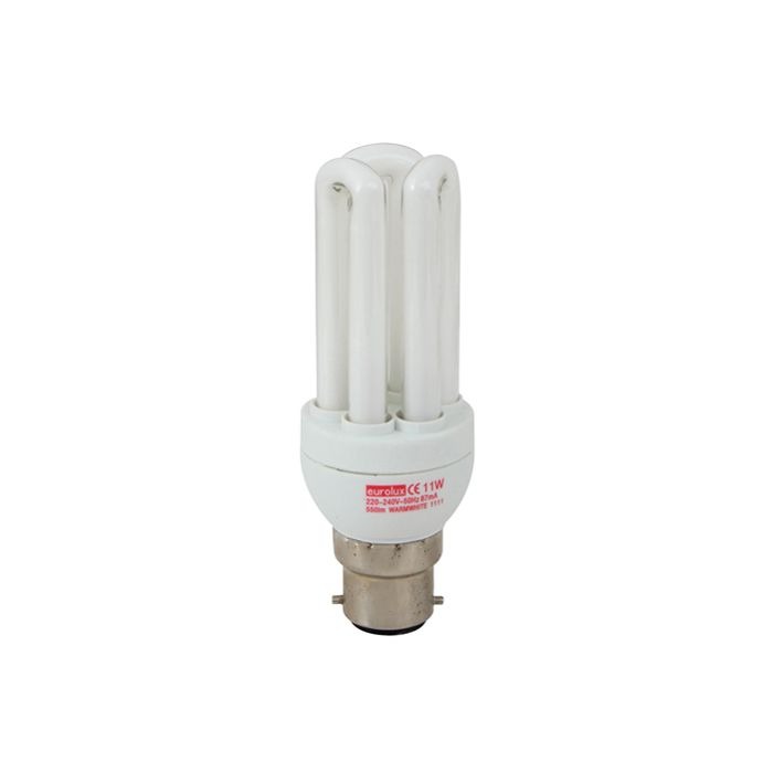 Eurolux Lamp Cfl 11w 3u B22 Ww | Agrimark